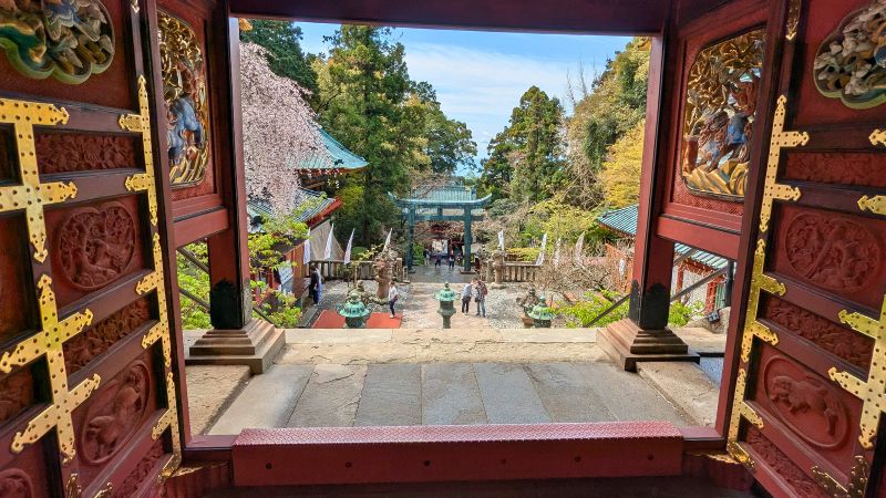 唐門からの眺望