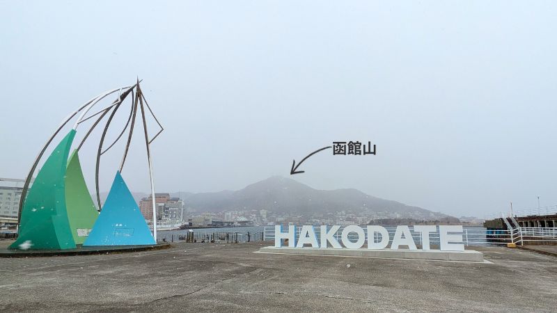 フォトスポットHAKODATEモニュメント