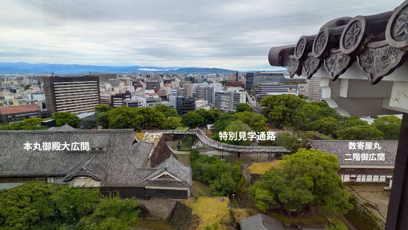 天守閣から南の展望